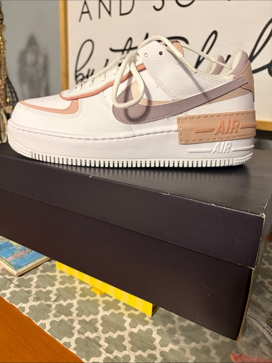 Nike Shoes - Nike Air Force 1 Sneakers with Pink and Peach Accents